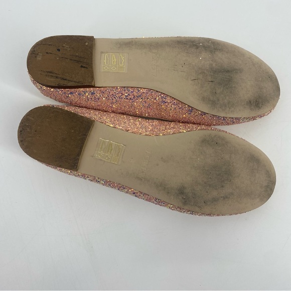 J. Crew Glittery Classic Ballet Flats Size 8 - Picture 6 of 6